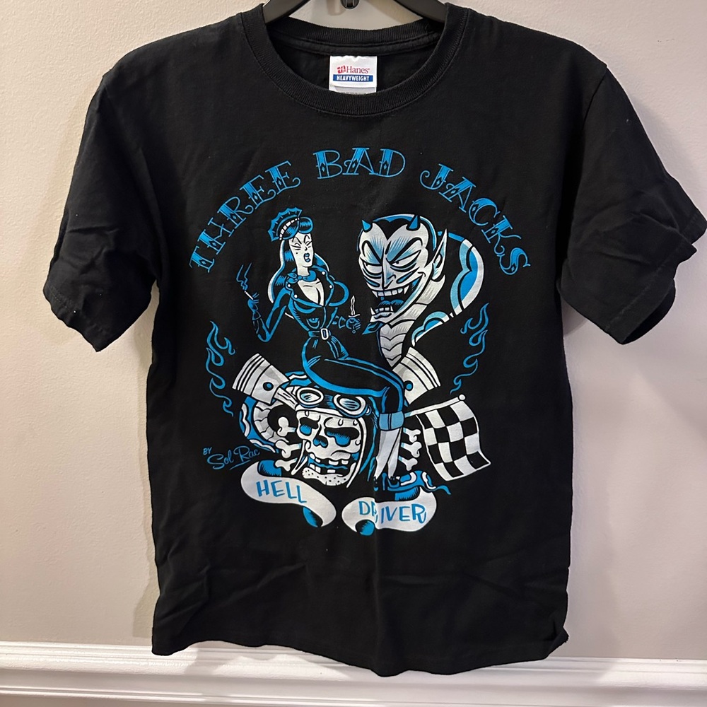 Vintage Y2K Soul Rac Hot Rod Rockabilly Spooky tee Hot Topic OG